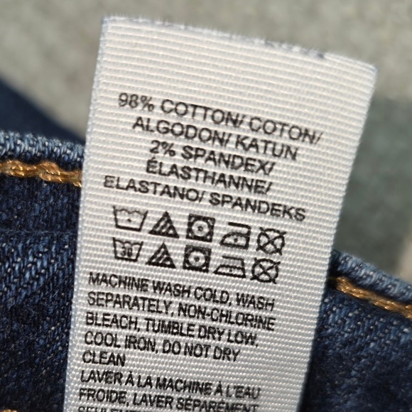 Lucky Brand 181 Relaxed Straight Mens Jeans 44x30 Med Wash Stretch Denim Short - Picture 7 of 12